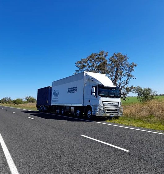Moving Truck Beside the Road — Removalists in Mudgee, NT