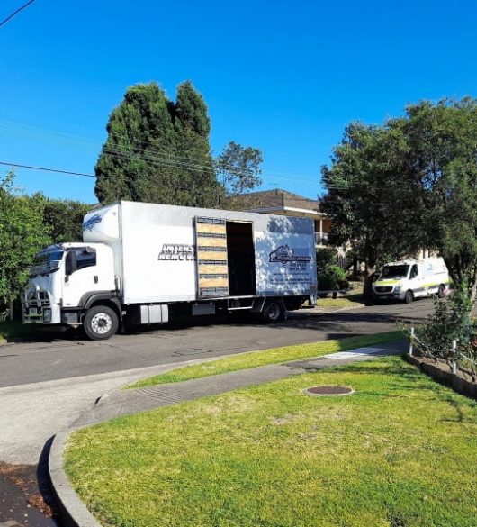 Moving Truck With Door Open — Removalists in Bathurst, NSW